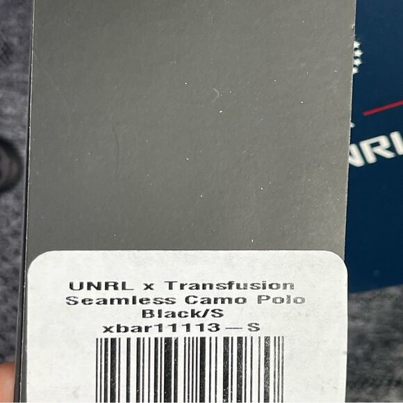 UNRL X Transfusion Barstool Sports Polo Shirt Mens Small Gray Camo Seamless Golf - Picture 6 of 11